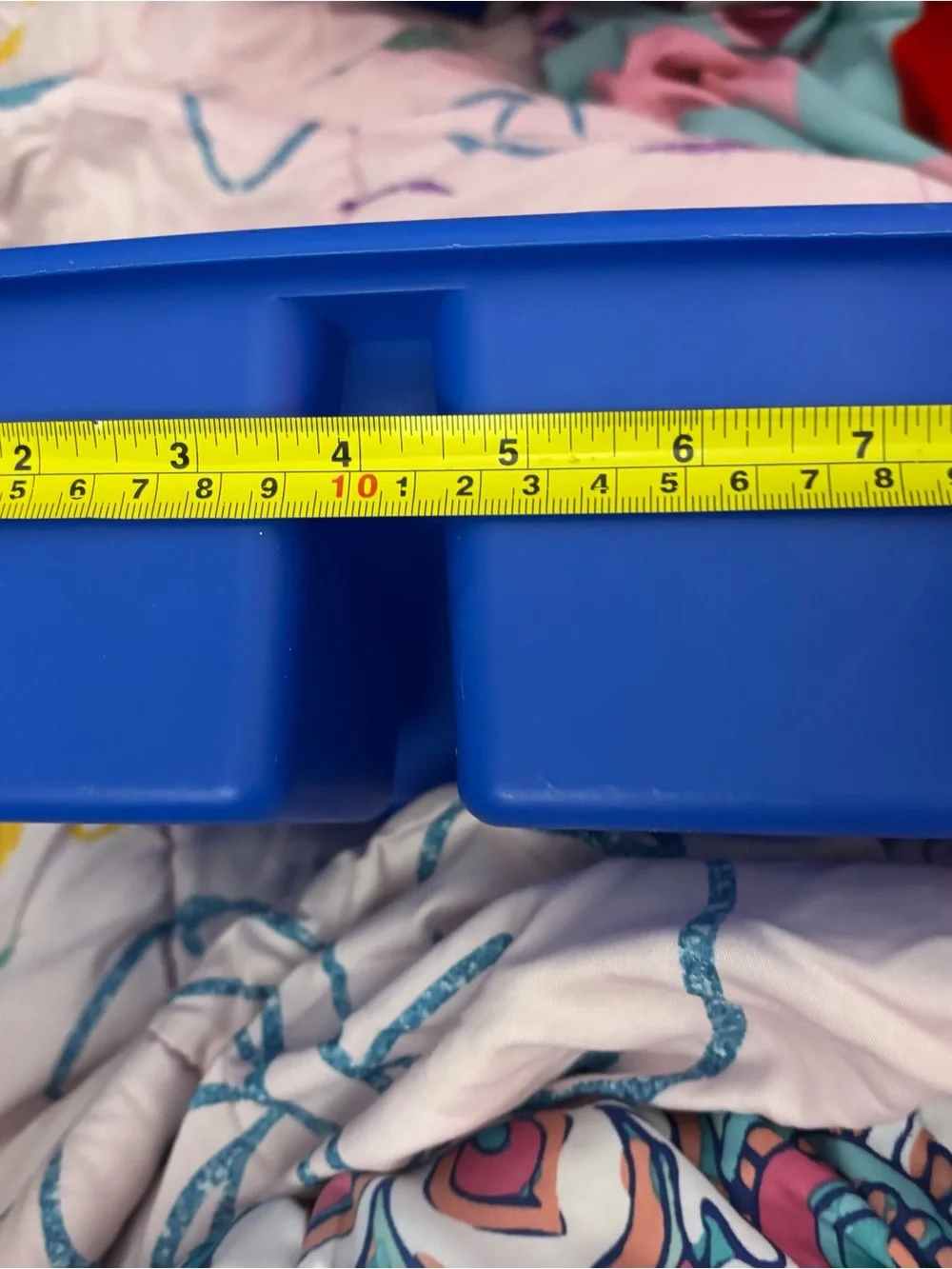 Blue & Pink Plastic Stackable Organizer Caddies